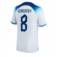 Camiseta Inglaterra Jordan Henderson #8 Primera Equipación Mundial 2022 manga corta